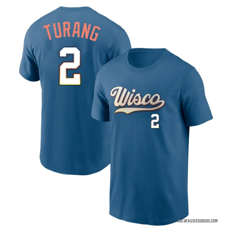 Brice Turang Men's Blue Milwaukee Brewers 2026 City Connect T-Shirt
