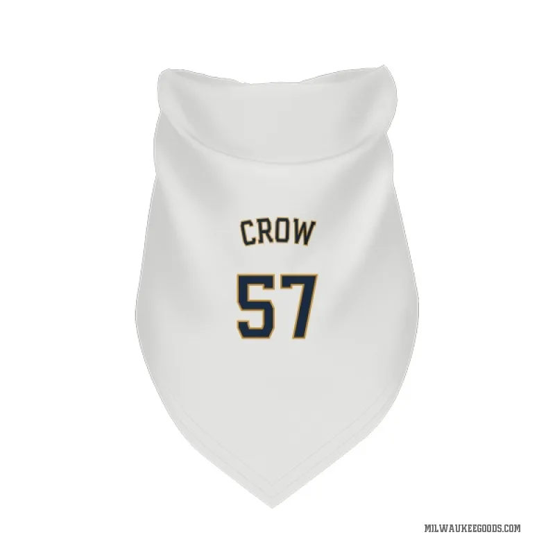 Coleman Crow  White Milwaukee Brewers  Cat & Dog Pet Bandana
