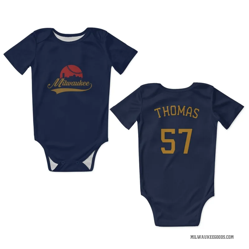 Connor Thomas Navy Milwaukee Brewers Newborn & Infant Bodysuit