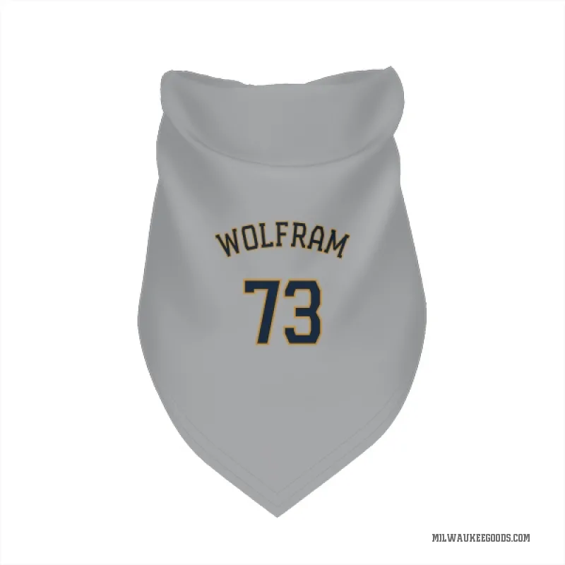 Grant Wolfram Gray Milwaukee Brewers Cat & Dog Pet Bandana