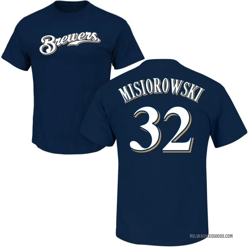 Jacob Misiorowski Men's Navy Milwaukee Brewers Roster T-Shirt -