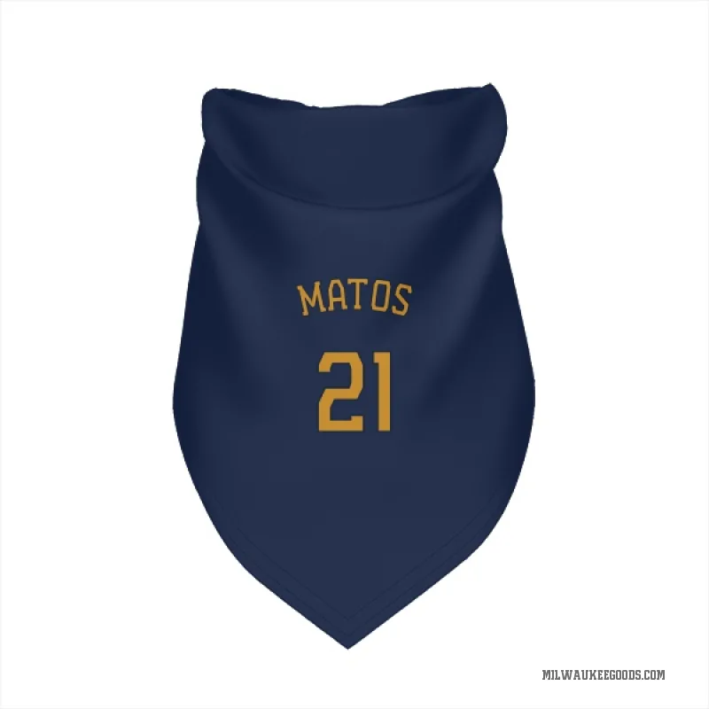 Luis Matos  Navy Milwaukee Brewers  Cat & Dog Pet Bandana