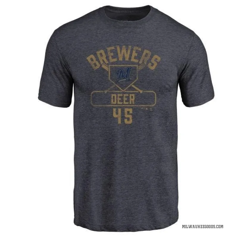 Rob Deer Men's Navy Milwaukee Brewers Base Runner T-Shirt -