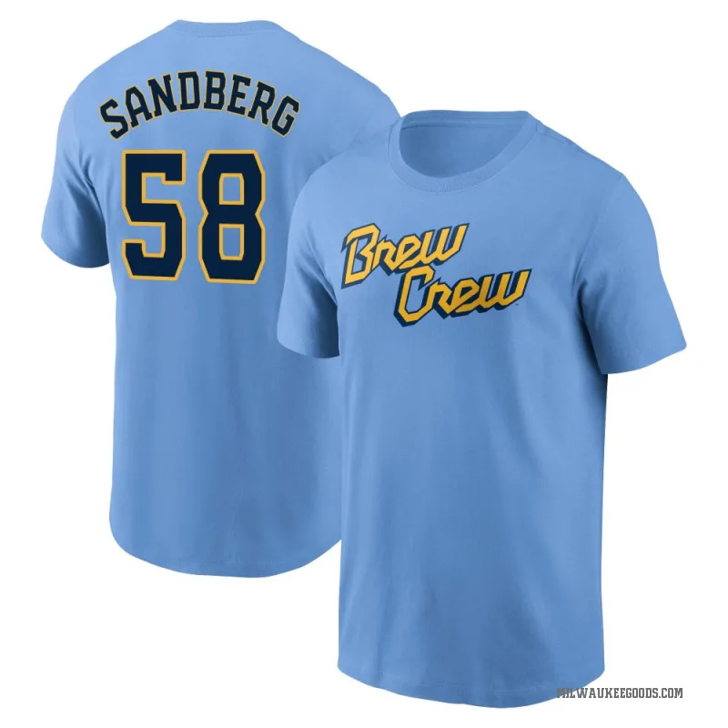 Ryan Sandberg Youth Blue Milwaukee Brewers Powder 2022 City Connect T-Shirt